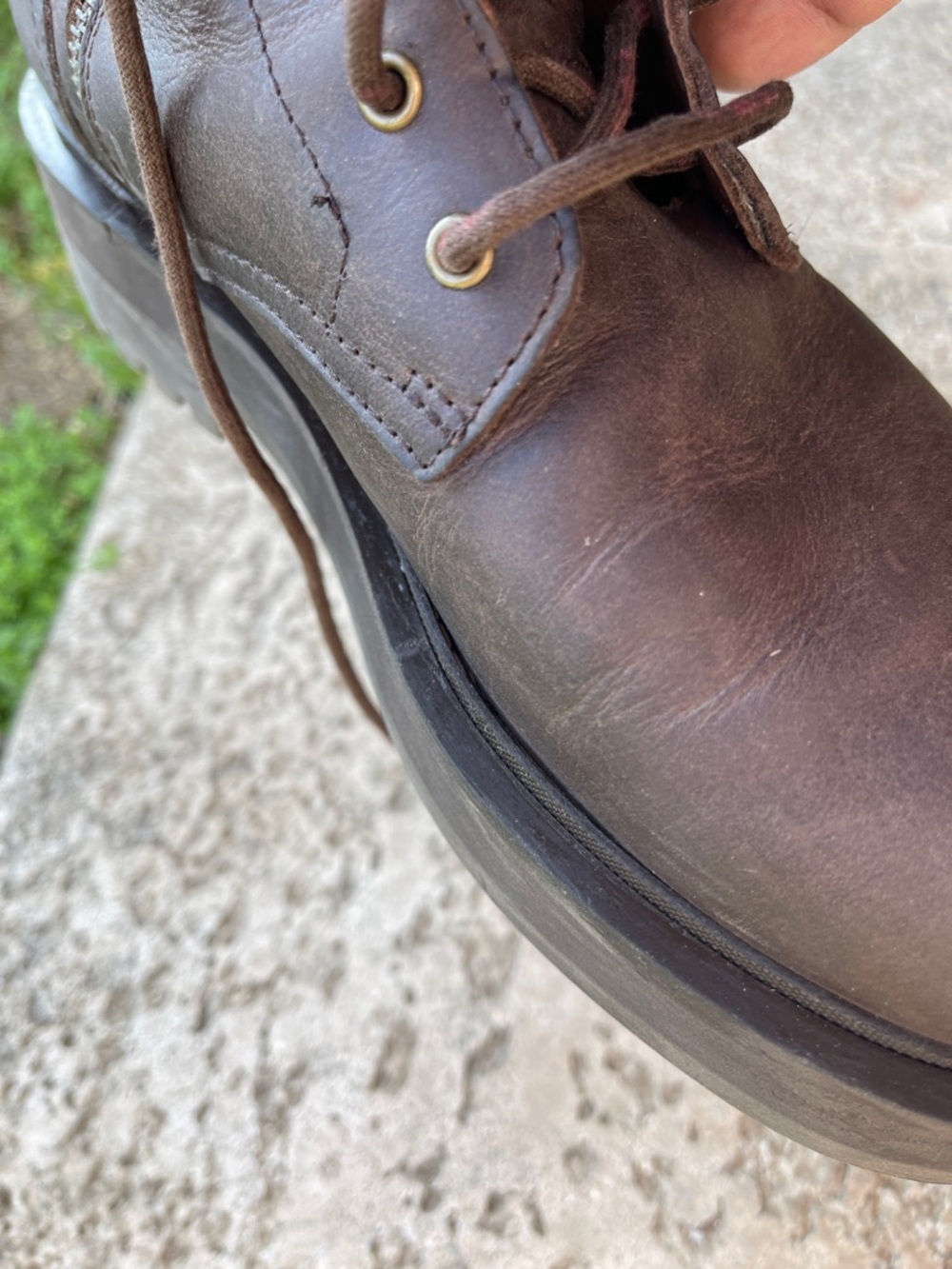 Thursday Boot Company Combat Women’s 9 Dark Brown Leather Lace-Up Work Boots - Picture 7 of 8